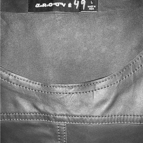 Trouvé Nordstrom Leather Top - Picture 5 of 7